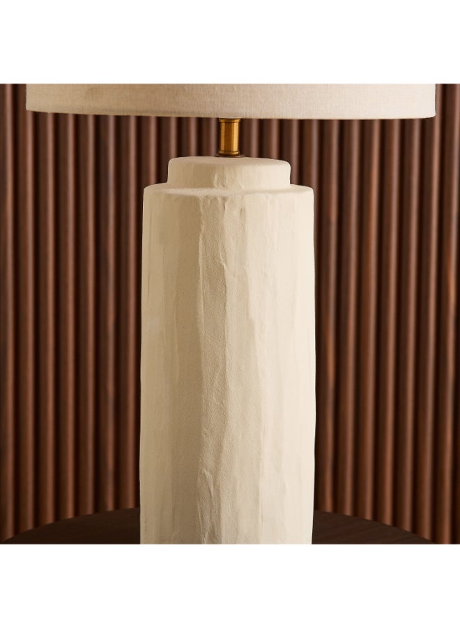 Home Box Ceramic Table Lamp with Linen Shade - For Home - Image 3